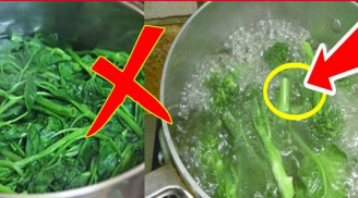 Luộc rau kiểu này mất sạch chất bổ, rước độc vào người