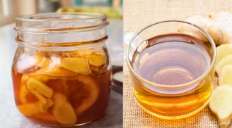 Cách uống nước gừng mật ong tiêu mỡ bụng, giảm cân nhanh