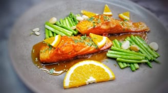 Cách chế biến cá hồi sốt cam ngon như nhà hàng 5 sao