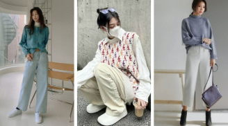 Công thức “áo crop top + quần ống rộng” giúp tôn dáng trong mùa xuân