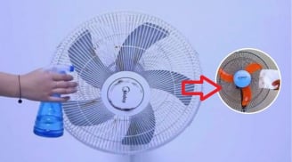 Quạt điện bám đầy bụi bẩn, không cần tháo khung làm cách này sạch bong như mới