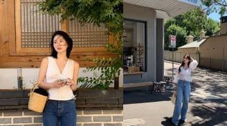 4 cách kết hợp áo trắng và quần jeans xanh đơn giản nhưng luôn thời thượng