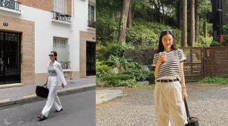 Quần trắng trở lại mạnh mẽ trong tủ đồ mùa hè