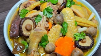 Cách làm món canh thịt gà nấu nấm hương chuẩn vị ai ăn cũng thích