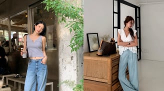 Công thức mix quần jeans ống rộng cho mùa hè: Mặc mát mà vẫn thời thượng