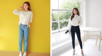 4 kiểu áo “chân ái” khi mặc quần jeans đi làm: đơn giản nhưng vẫn ghi điểm thanh lịch