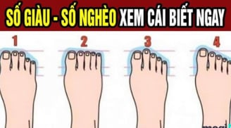 Tướng bàn chân giàu có: Đường đời trải hoa hồng