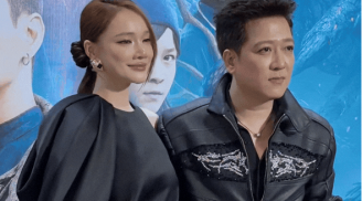 Vợ chồng Trường Giang - Nhã Phương tay trong tay tại sự kiện, nhan sắc của cô khiến ai cũng bất ngờ.