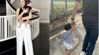 Tăng Thanh Hà hiếm hoi khoe cận dung mạo nhóc tỳ thứ 3