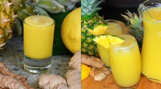 Cách uống nước dứa gừng làm sạch ruột, giúp giảm cân nhanh, eo thon gọn