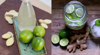 Cách uống nước gừng vỏ chanh đốt cháy chất béo, giảm cân nhanh, không hại dạ dày