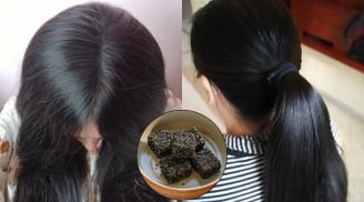 Cách ăn bột mè đen (vừng đen) giúp tóc dày, ngăn bạc tóc, U50 tóc vẫn đen bóng