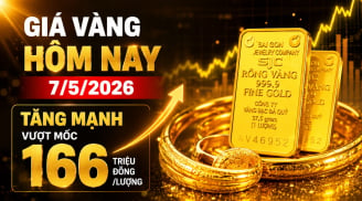 Bảng giá vàng 9999 24K 18K SJC DOJI PNJ hôm nay 7/5/2026
