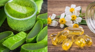 Chỉ 20 phút với vitamin E và nha đam, làn da khô ráp trở nên mềm mịn và căng hơn thấy rõ