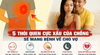 5 thói quen cực xấu của chồng sẽ mang bệnh về cho vợ