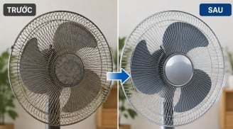 Mẹo làm sạch quạt điện không cần tháo khung, bụi bẩn bong nhanh chỉ sau vài phút