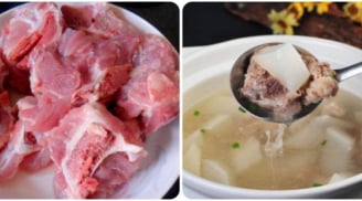 Cách hầm canh xương ngọt lim trong veo không bị cặn đục