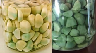 Tỏi ngâm chuyển màu xanh là vì sao, có phải do độc tố? Làm sao để tỏi ngâm trắng giòn?