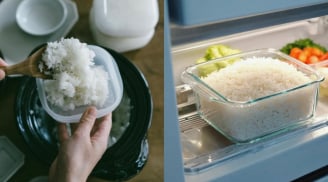 Mẹo hấp cơm nguội để tủ lạnh lâu ngày vẫn trắng trong, dẻo thơm