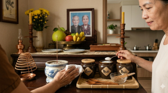 Nhiều nhà để hũ gạo, muối trên bàn thờ cả năm không thay: Chuyên gia nhắc điều cần lưu ý