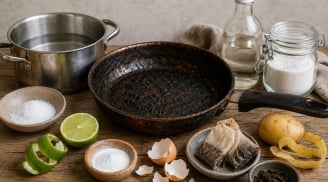 Mẹo làm sạch nồi chảo cháy đen chỉ bằng những thứ dễ có trong bếp