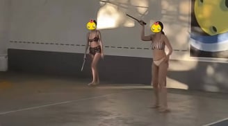 Xôn xao clip 2 cô gái mặc bikini chơi pickleball giữa trời nắng nóng, dân mạng tranh cãi dữ dội