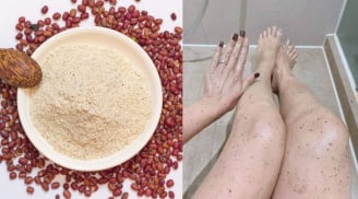 Cách tắm bằng bột đậu đỏ giúp da trắng hồng, mịn mượt