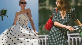 Váy chấm bi trở lại mạnh mẽ: Bí quyết diện họa tiết kinh điển mà không lo lỗi mốt