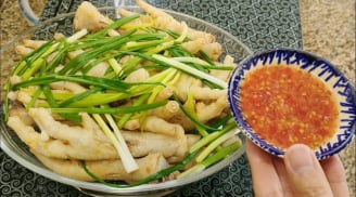 Cách làm chân gà hấp hành ngon