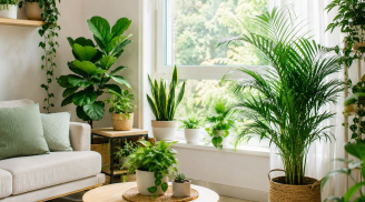 Những vị trí đặt cây cảnh giúp không gian thoáng đãng, mát mẻ hơn, mùa hè càng cần chú ý