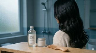 Trộn muối với dầu gội: Bí quyết giúp da đầu sạch gàu, tóc lâu bết