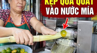Kẹp 1 quả quất vào mía rồi ép nước, người bán nước tiết lộ: Lãi to