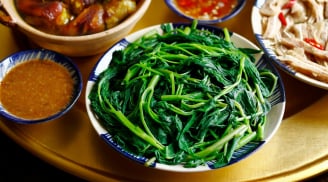 Luộc rau muống cho thêm vài giọt này, rau xanh ngắt, để lâu không thâm đen