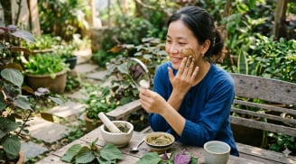 Mách chị em cách trị thâm nám bằng lá tía tô: Da trắng bật tông, mờ nám rõ rệt sau vài tuần