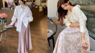 Không chỉ quần jeans, 5 kiểu chân váy dài giúp áo sơ mi trắng trở nên thanh lịch và cuốn hút hơn