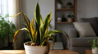 Cây lưỡi hổ bỗng vàng úa, có thể đang báo hiệu 3 vấn đề trong nhà