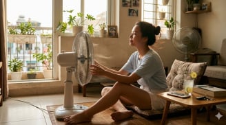 Thói quen dùng quạt điện kiểu này mùa hè: Bảo sao tiền điện tăng vọt, người lại sinh bệnh