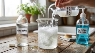 Giấm trắng trộn xà phòng: 'Vũ khí bí mật' giải quyết mọi vết bẩn cứng đầu trong nhà