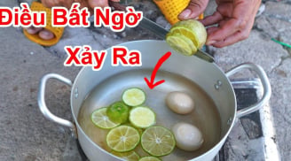 Tại sao nên cho vài lát chanh tươi vào nồi luộc trứng?