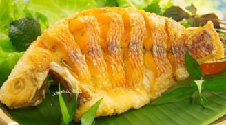 Thả thứ này vào rán cá món cá giòn tan, không lo dính chảo vỡ nát