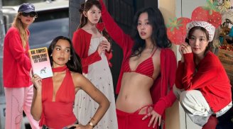 Đỏ dâu tây trở thành gam màu được săn đón nhất mùa hè 2026, từ sàn diễn đến street style