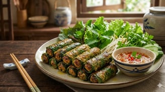 Muốn lá lốt không bị thâm đen khi rán, nhớ làm thêm bước này trước khi cuốn chả