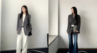 Màu xám lên ngôi trong xu hướng officecore, mang đến vẻ thanh lịch và quyền lực cho phụ nữ hiện đại