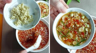 Công thức pha nước chấm mắm tỏi, hợp mọi món ăn