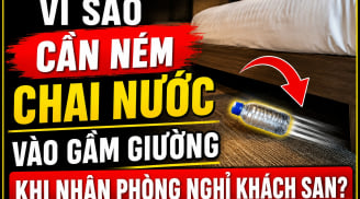 Vì sao cần ném chai nước vào gầm giường khi nhận phòng nghỉ khách sạn?