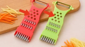 Những lỗ tròn trên chiếc nạo rau củ để làm gì? Có người dùng nhiều năm vẫn chưa biết hết công dụng