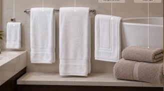 Tại sao nhiều phòng khách sạn có 3-4 loại khăn? Nhiều người dùng sai chiếc khăn nhỏ