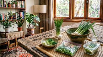 Mẹo bảo quản hành lá: Bí quyết giữ tươi xanh cả tháng, không thối nhũn