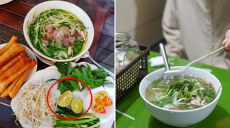 Tại sao ăn phở gà thì vắt chanh, ăn phở bò lại cho giấm?