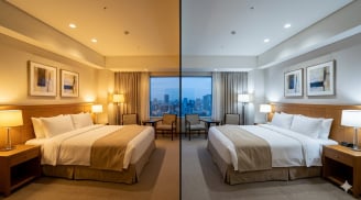 Vì sao khách sạn thường dùng đèn ánh sáng vàng?